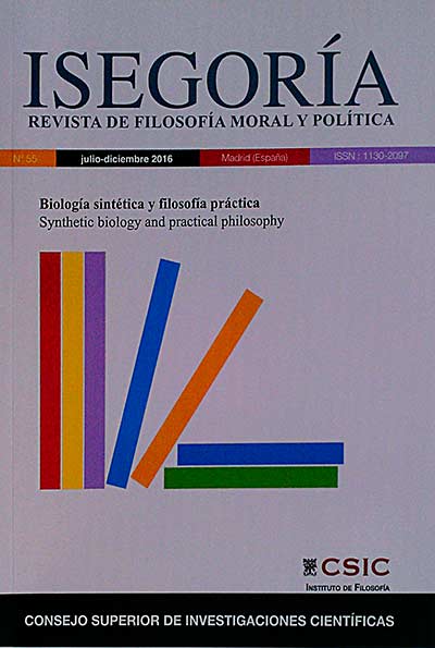 Isegoría. Biología sintética y filosofía práctica