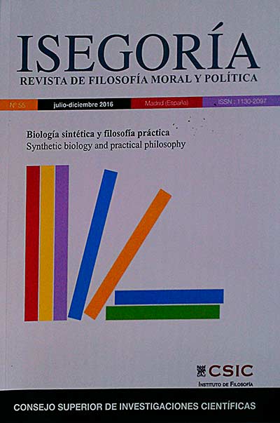 Isegoría. Biología sintética y filosofía práctica