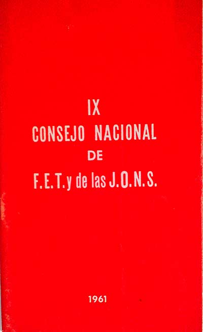 IX Consejo Nacional de F.E.T. y de las J.O.N.S. 