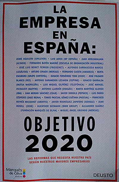 La empresa en España: Objetivo 2020