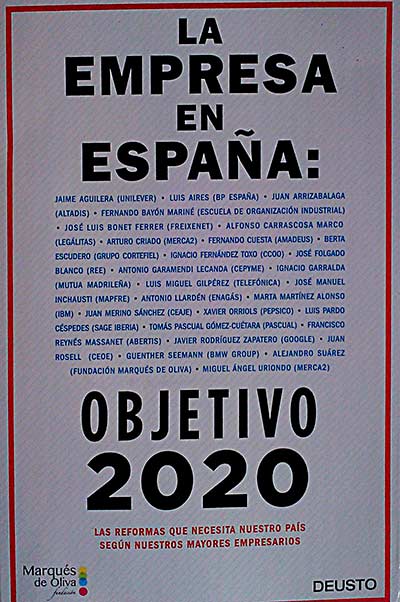 La empresa en España: Objetivo 2020
