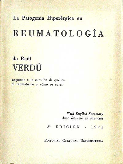La Patogenia Hiperérgica en Reumatología