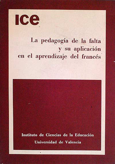 La pedagogía de la falta y su aplicación en el aprendizaje del francés