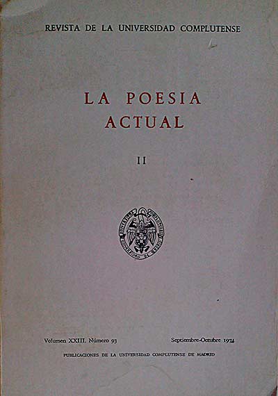 La poesía actual II