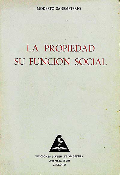La propiedad. Su función social
