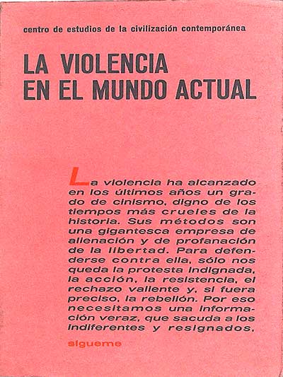 La violencia en el mundo actual