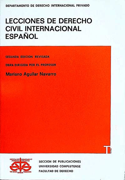 Lecciones de derecho internacional español