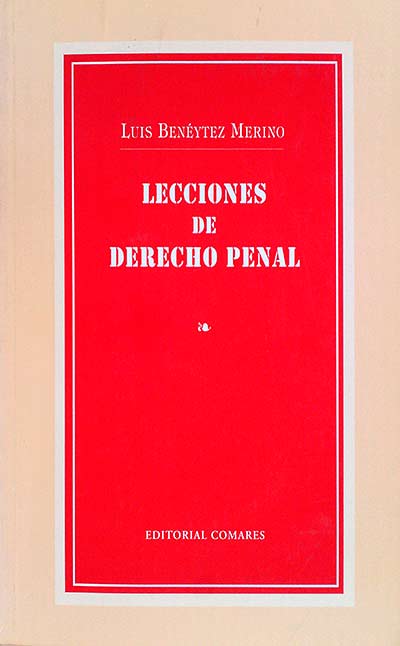 Lecciones de derecho penal 