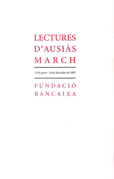 Lectures D'Ausias March