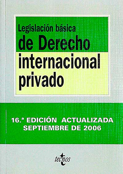 Legislación de Derecho internacional privado