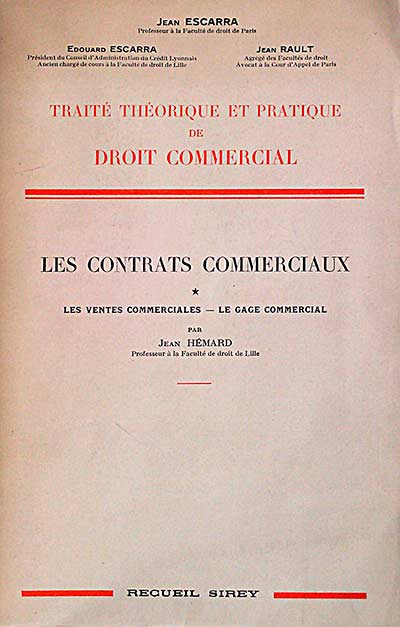 Les contrats commerciaux 