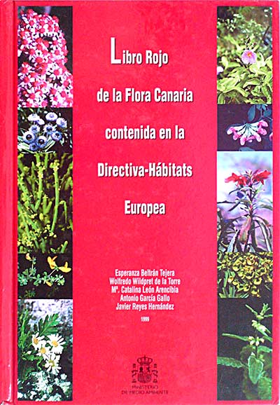 Libro rojo de la flora canaria contenida en la directiva-hábitats europea 