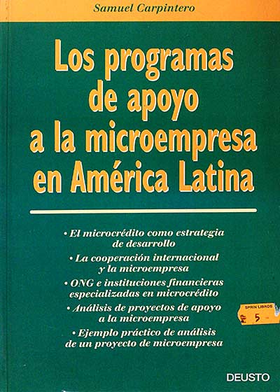 Los programas de apoyo a la microempresa en América Latina
