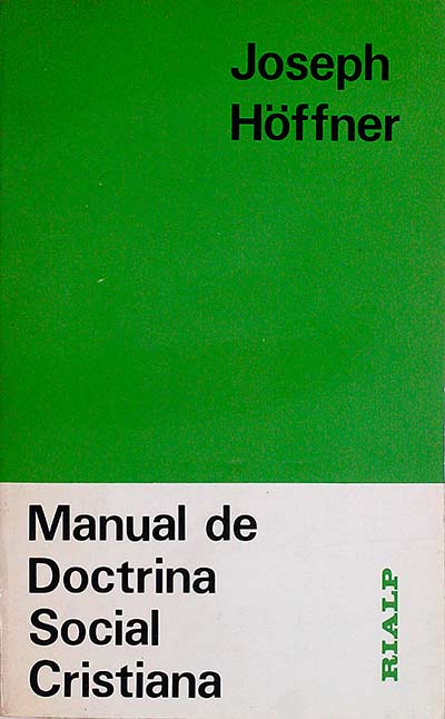 Manual de doctrina social cristiana