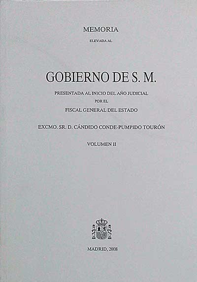 Memoria elevada al Gobierno de S. M. Volumen II