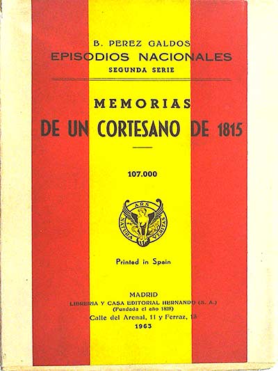 Memorias de un cortesano de 1815