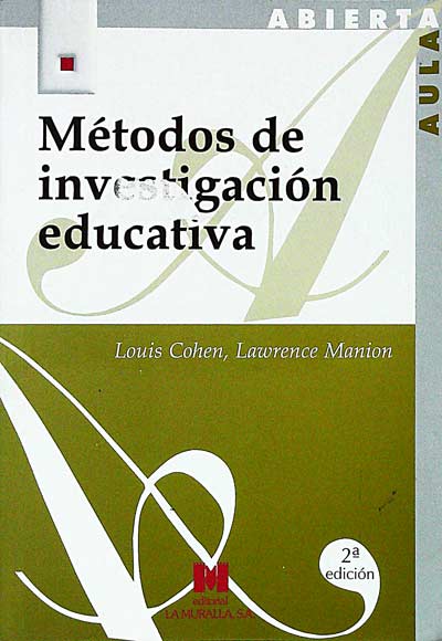 Métodos de investigación educativa 