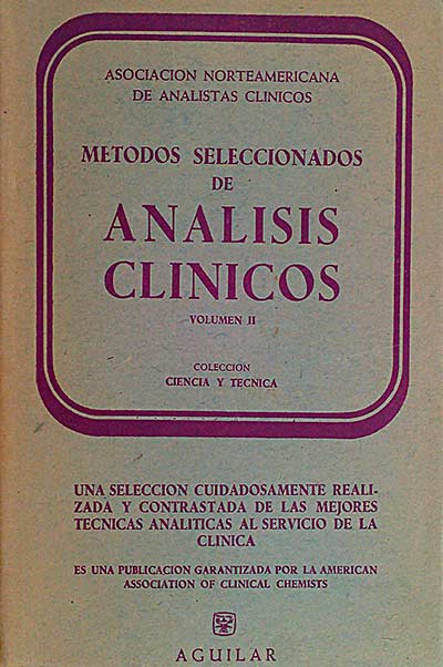 Métodos seleccionados de análisis clínicos, vol. II