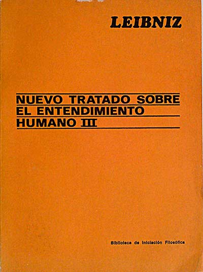 Nuevo tratado sobre el entendimiento humano III. De las pabras