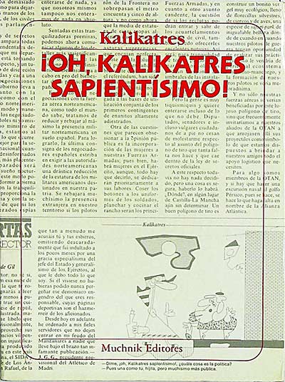 ¡Oh, kalikatres sapientísimo!