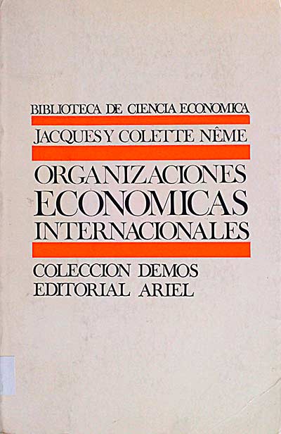 Organizaciones económicas internacionales.