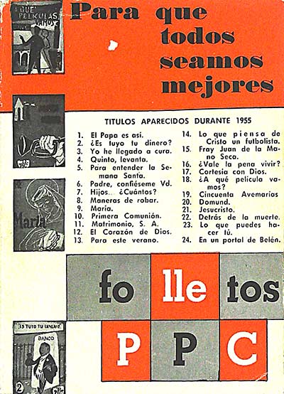 Para que todos seamos mejores: Folletos PPC, vol. I, 1955