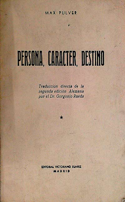 Persona, carácter, destino