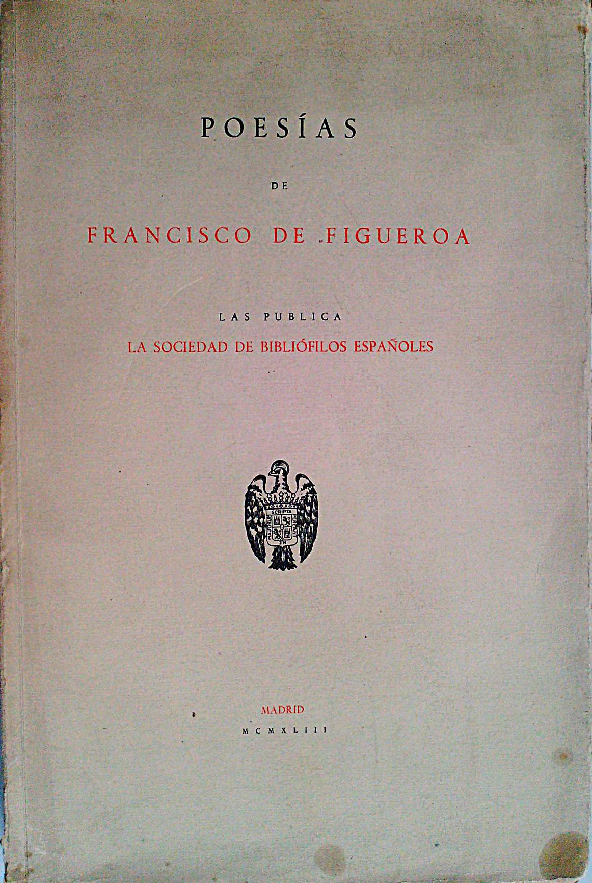 Poesías de Francisco de Figueroa