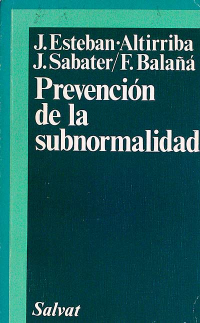 Prevención de la subnormalidad 