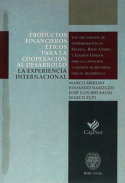 Productos financieros éticos para la cooperación al desarrollo