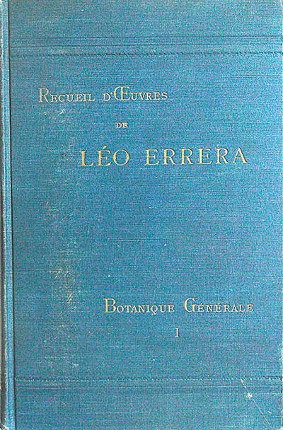 Recueil D'Ceuvre de Léo Errera