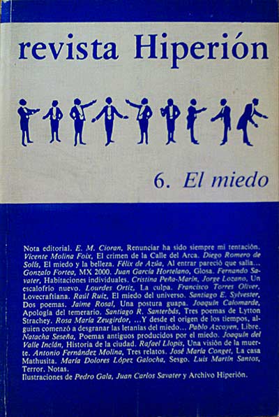 Revista Hiperión 6. El miedo