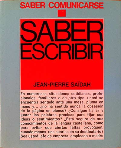 Saber escribir