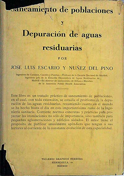 Senamiento de poblaciones y Depuración de aguas residuarias