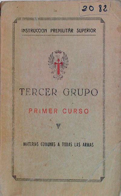 Tercer grupo primer curso. Materias comunes a todas las armas