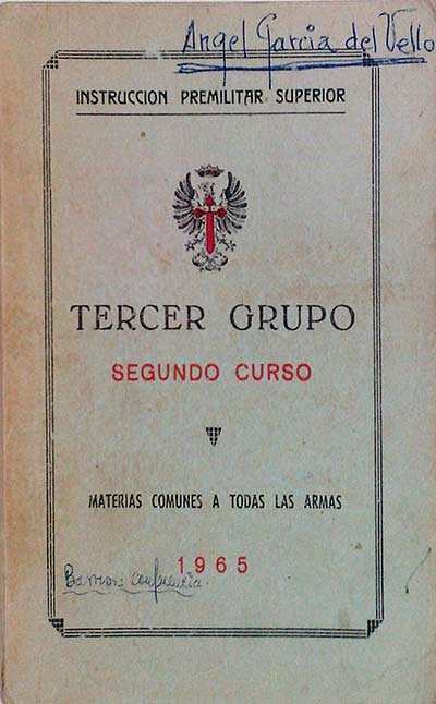 Tercer grupo segundo curso. Materias comunes a todas las armas