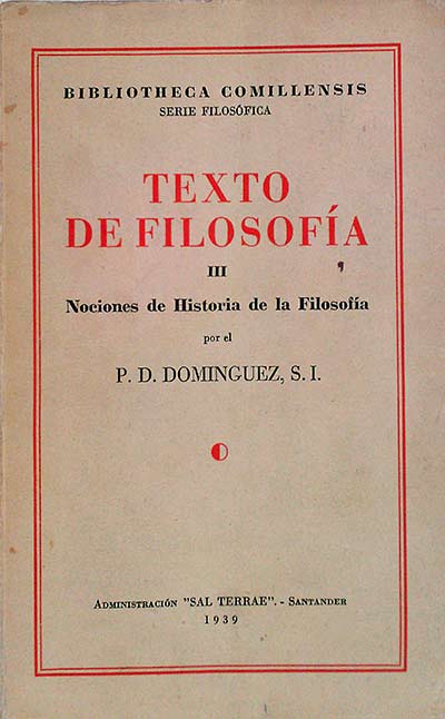 Texto de Filosofía, III. Nociones de Historia de la Filosofía.