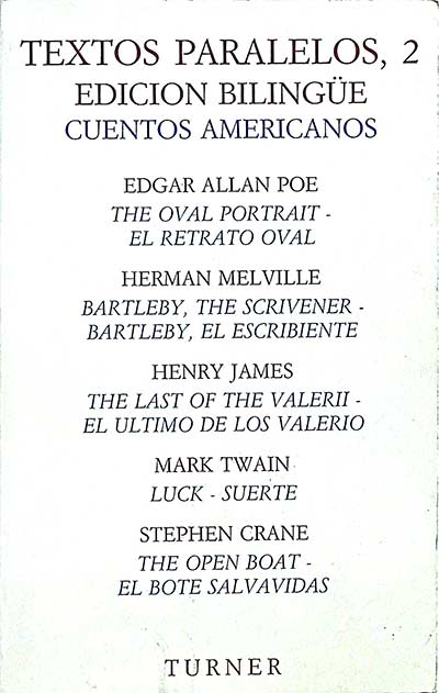 Textos paralelos, 2: edición bilingüe, cuentos americanos