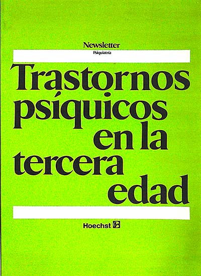 Trastornos psíquicos en la tercera edad