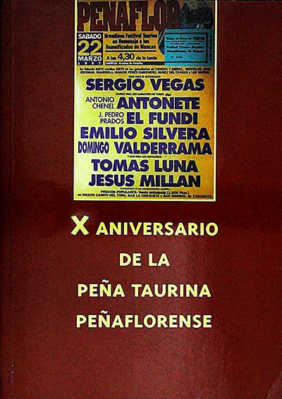 X Aniversario de la peña taurina peñaflorense